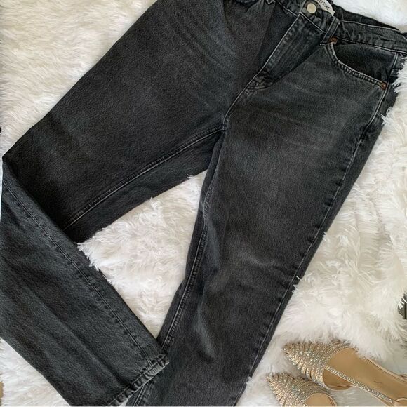 REDONE STRAIGHT LEG JEANS BLACK - Picture 6 of 8